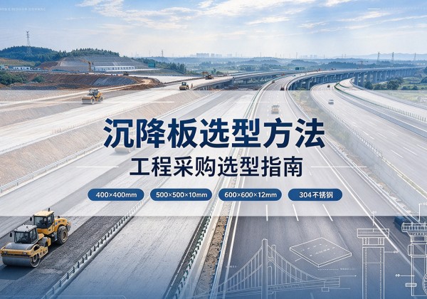 莲池沉降板选择方法